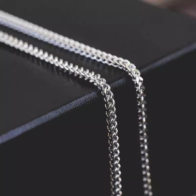 Titanium Steel Geometric Chain Necklace