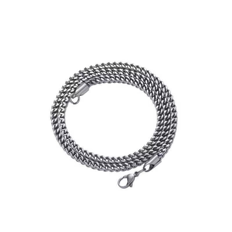 Titanium Steel Geometric Chain Necklace